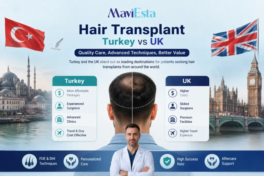 Hair Transplant Cost UK vs Turkey